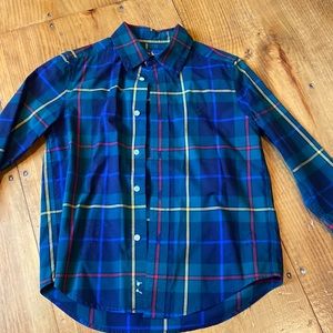 Boys polo plaid shirt